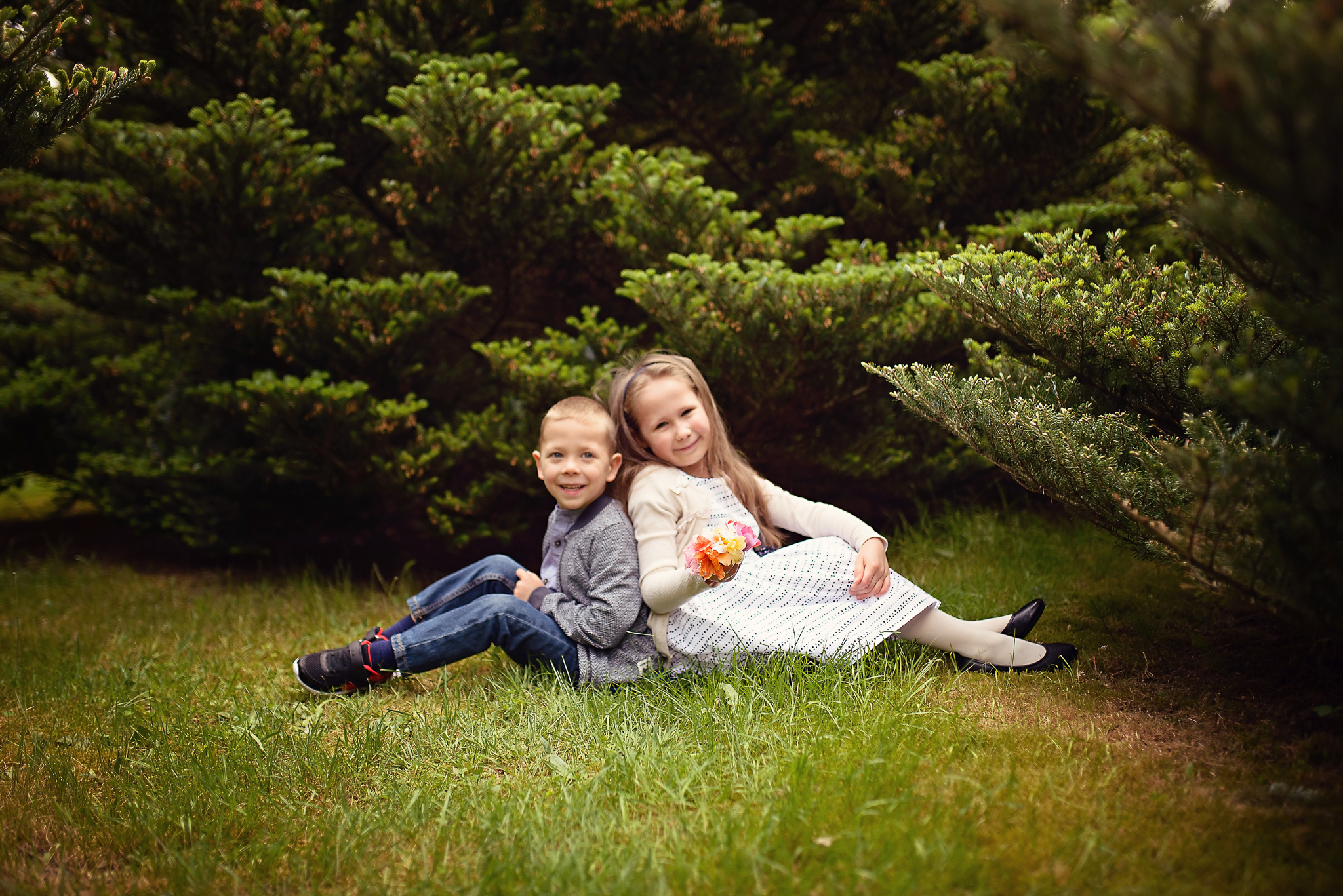 fotografia dziecieca powsin Sesja dziecięca w azaliach i rododendronach